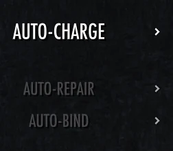 NQOL gear notification for automatically charging an equipped weapon