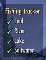 NQOL Fishing Tracker shown vertically with rare fish water type completion